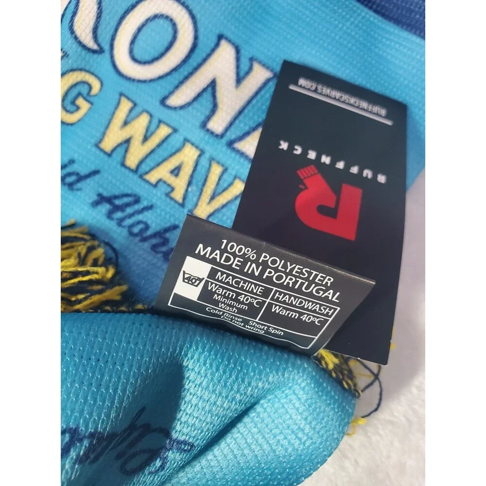 Kona Big Wave Liquid Aloha Blue Frilly Scarf Ruffneck NWT